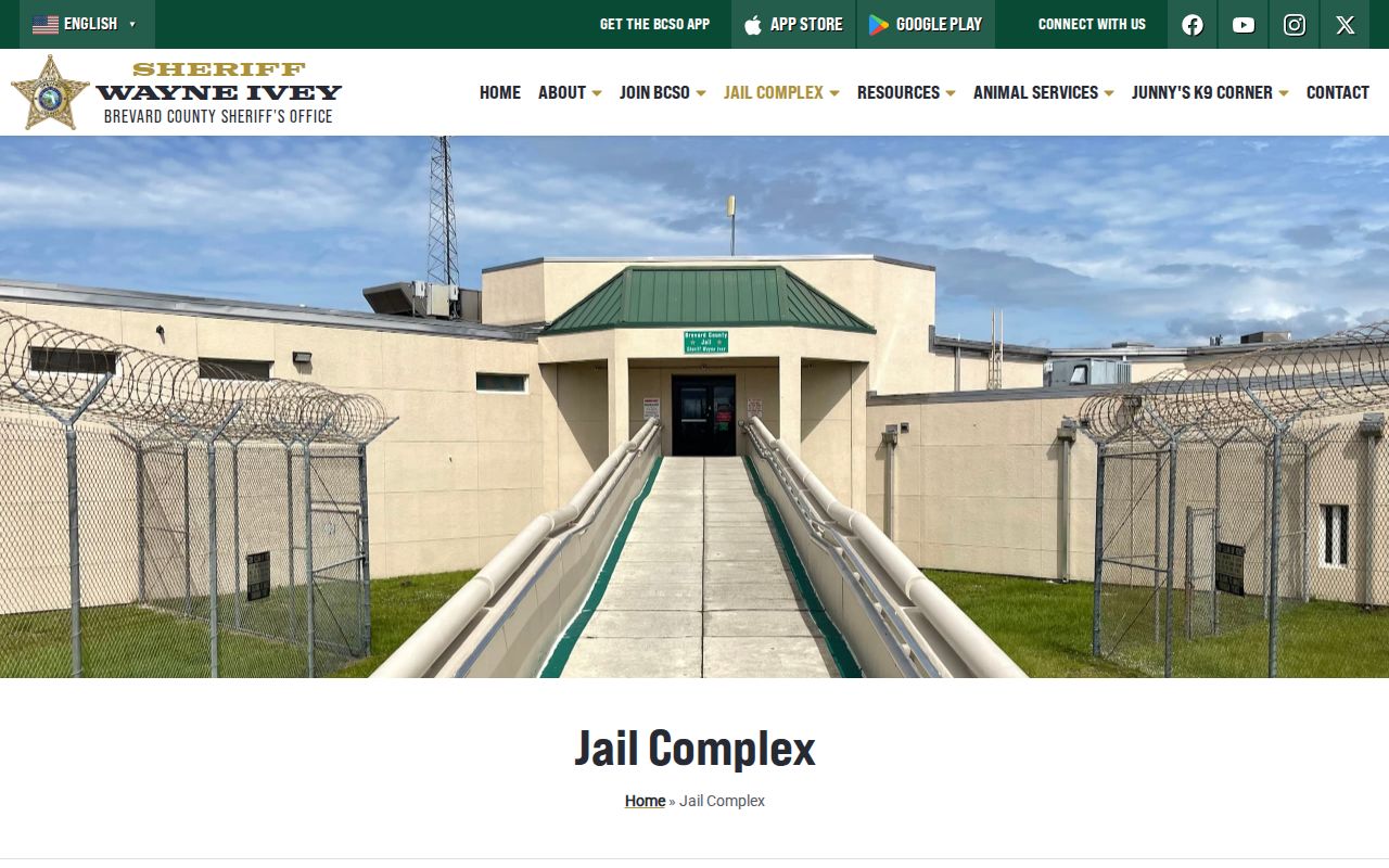Brevard County Jail Complex release and facility information